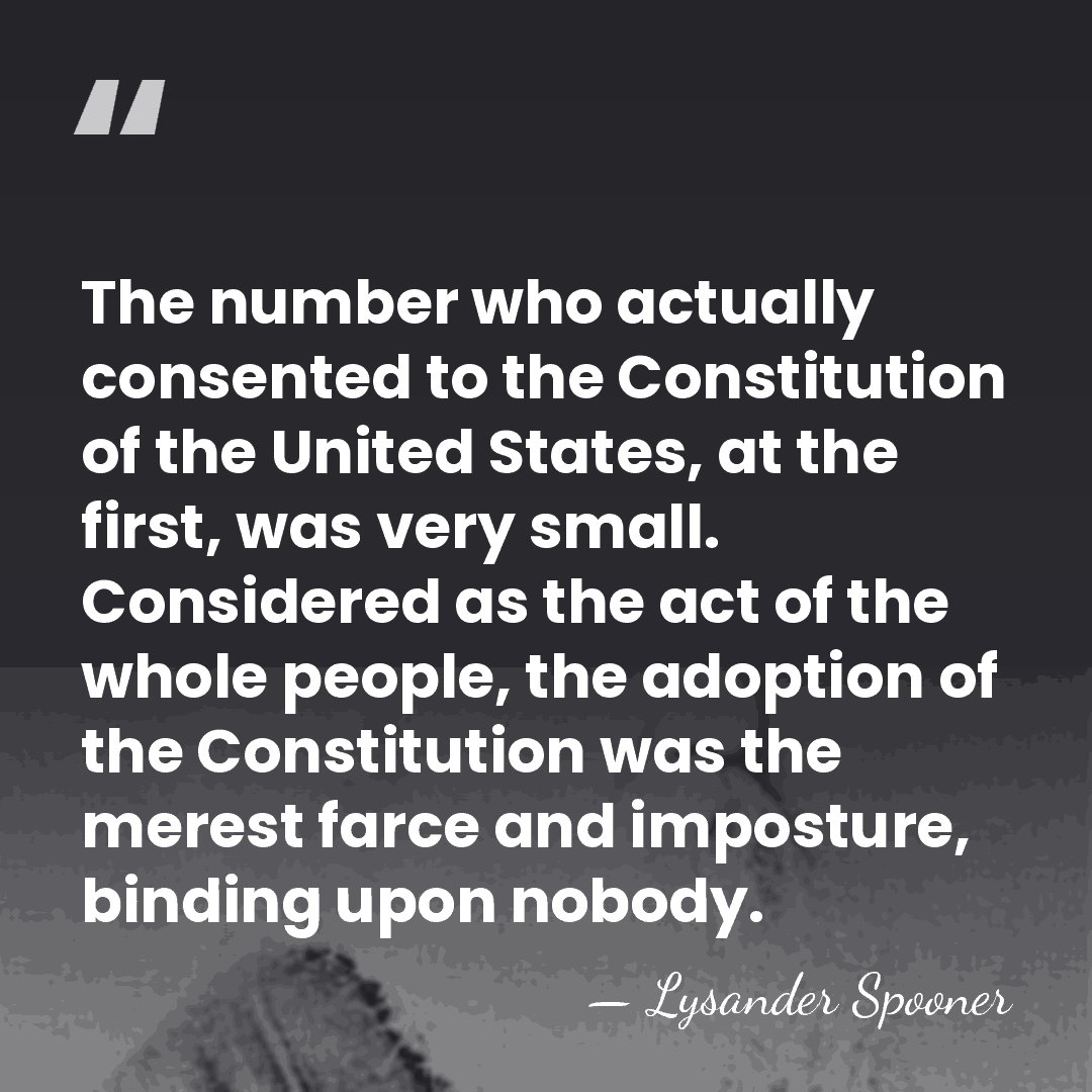 The number who actually consented to the Constitution of the United States,&hellip; - Lysander Spooner