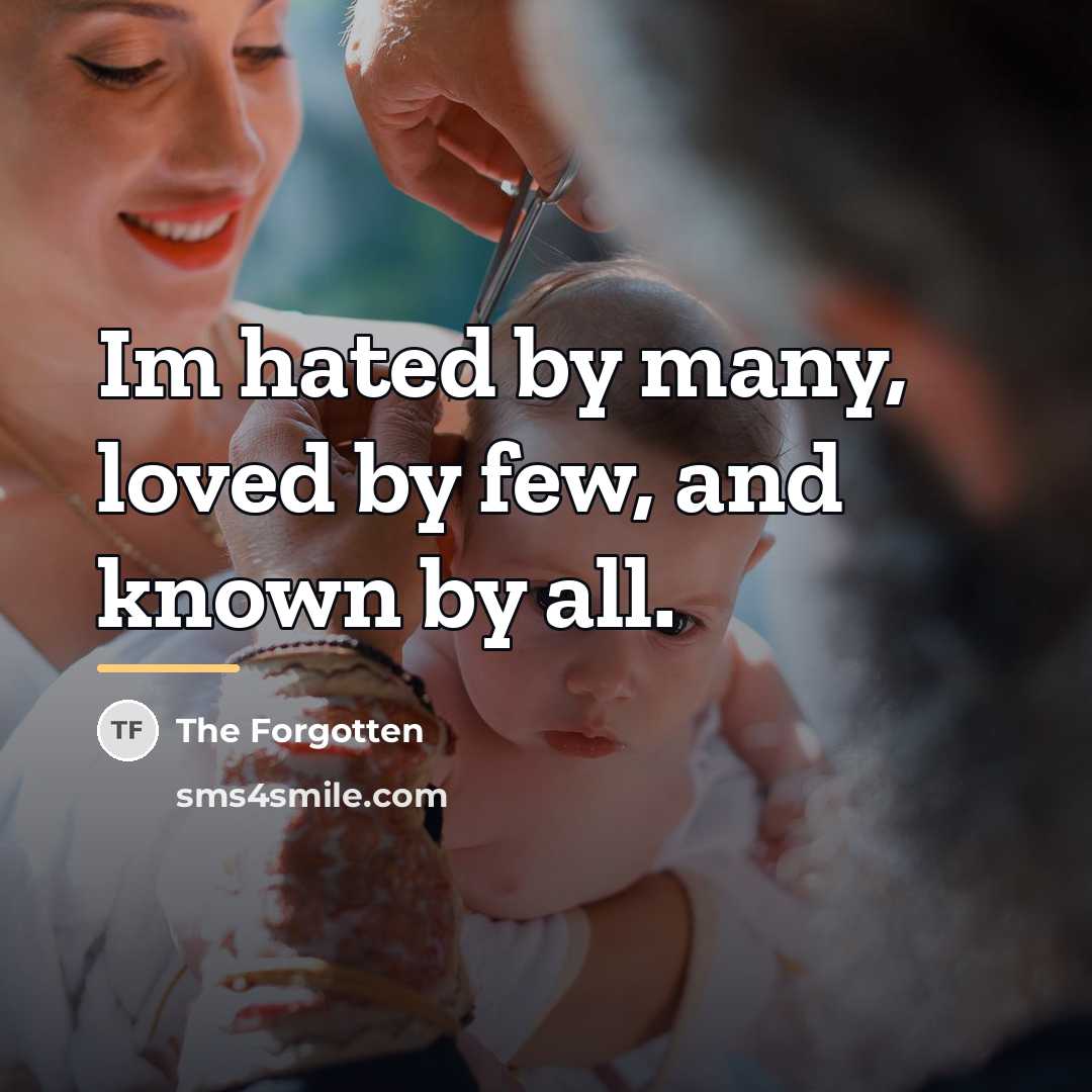 “Im hated by many, loved by few, and known by…” quote by The Forgotten