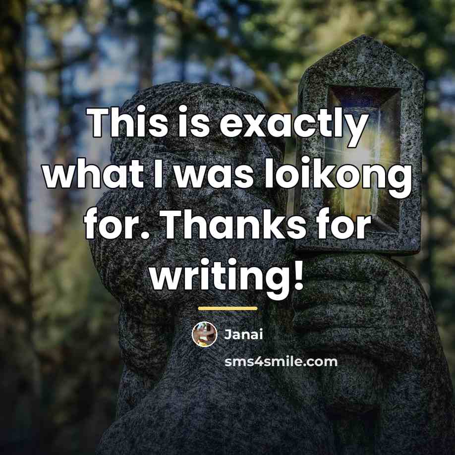“This is exactly what I was loikong for. Thanks for…” quote by Janai