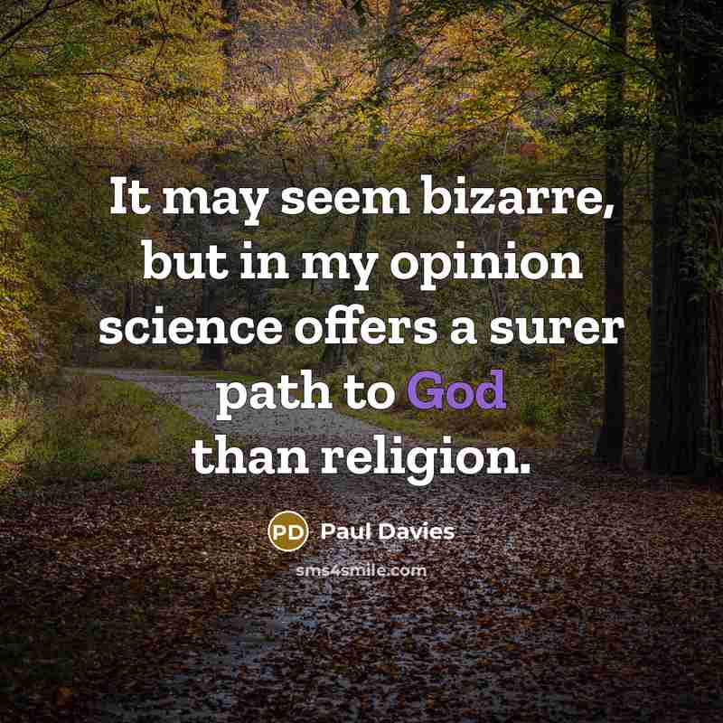 “It may seem bizarre, but in my opinion science offers…” quote by Paul Davies