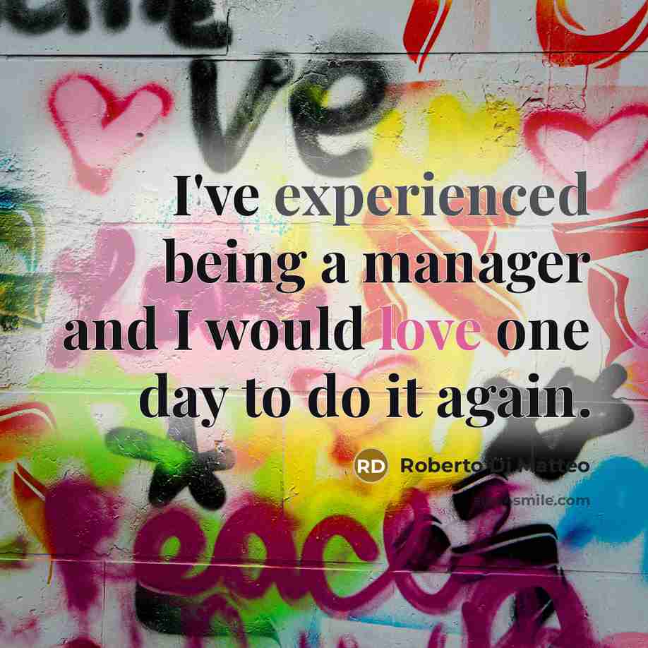 “I've experienced being a manager and I would love one…” quote by Roberto Di Matteo
