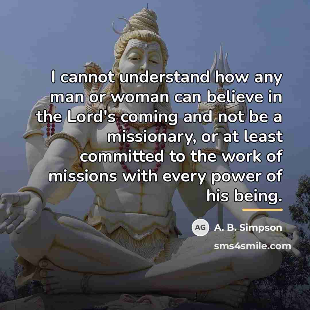 “I cannot understand how any man or woman can believe…” quote by A. B. Simpson