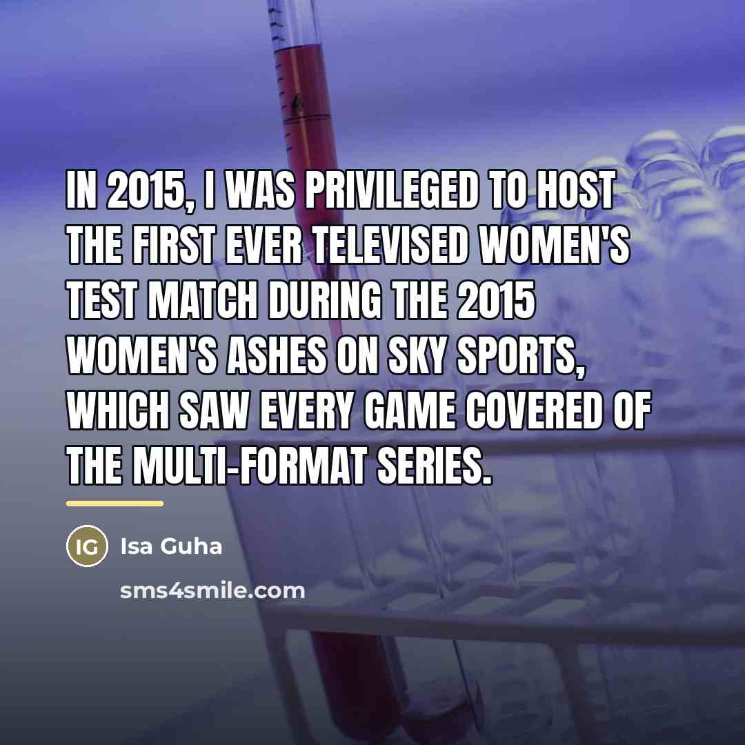 “In 2015, I was privileged to host the first ever…” quote by Isa Guha