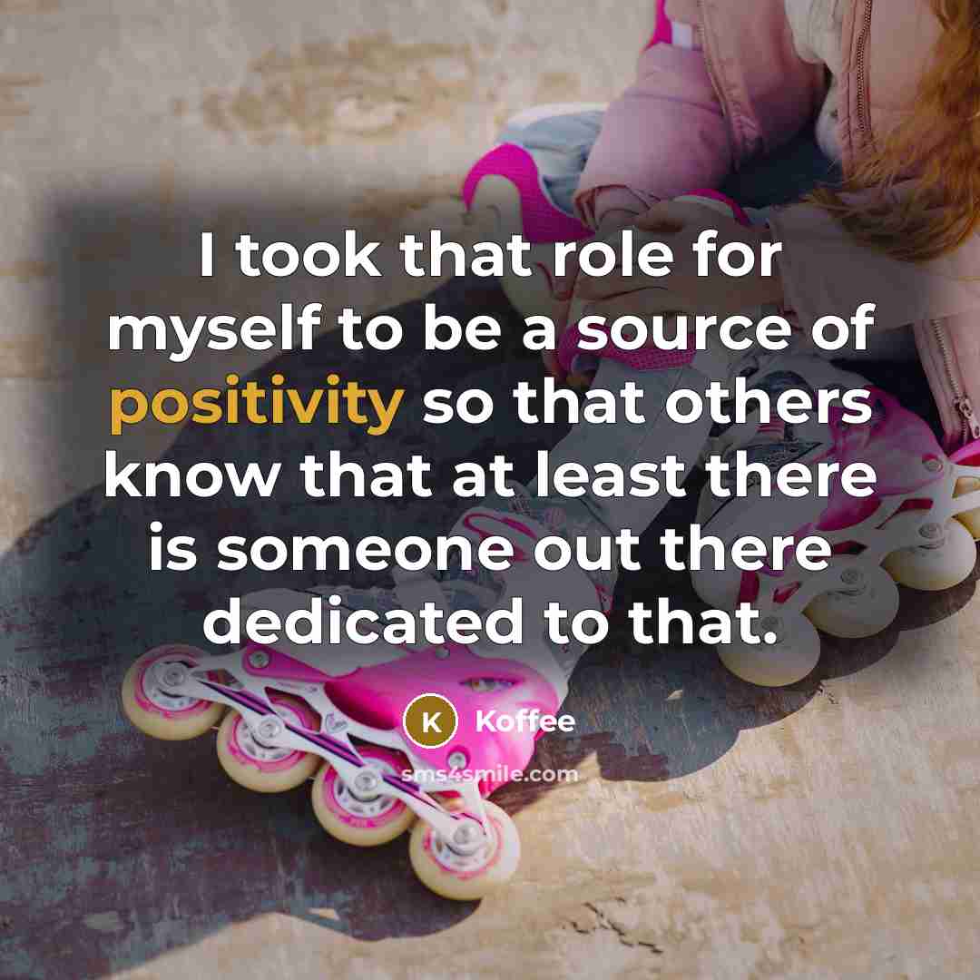 “I took that role for myself to be a source…” quote by Koffee