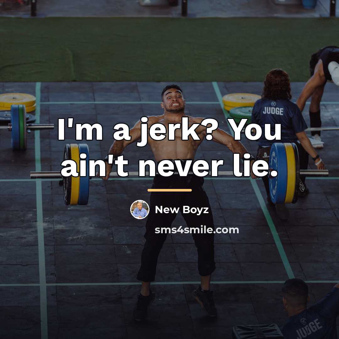 “I'm a jerk? You ain't never lie.…” quote by New Boyz