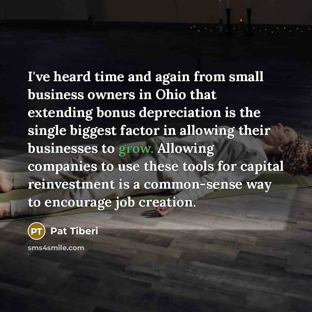 “I've heard time and again from small business owners in…” quote by Pat Tiberi