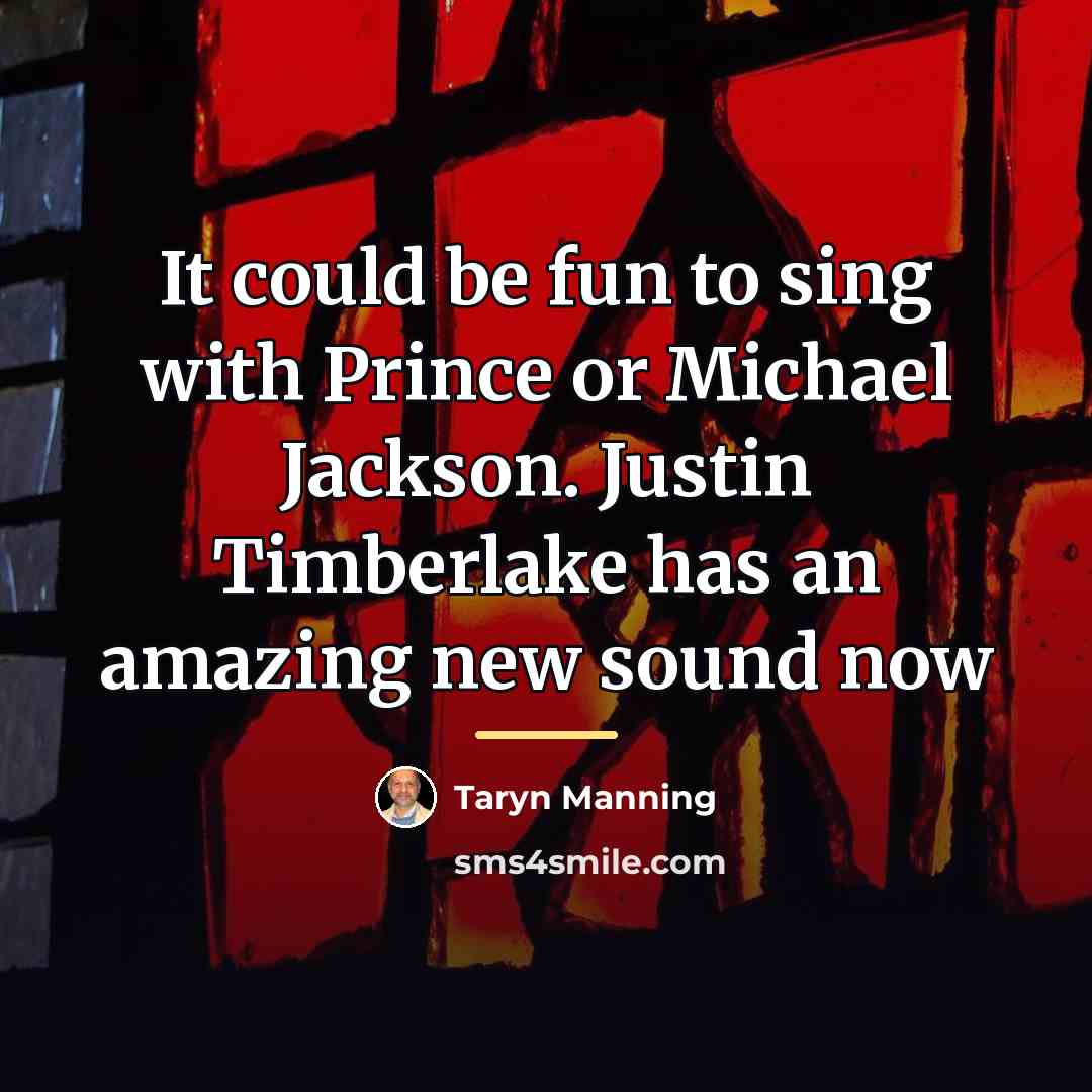 “It could be fun to sing with Prince or Michael…” quote by Taryn Manning