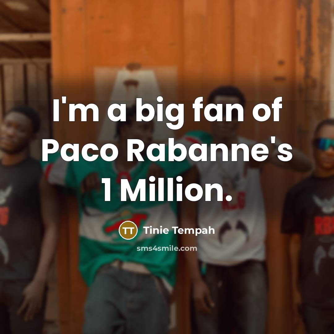 “I'm a big fan of Paco Rabanne's 1 Million.…” quote by Tinie Tempah