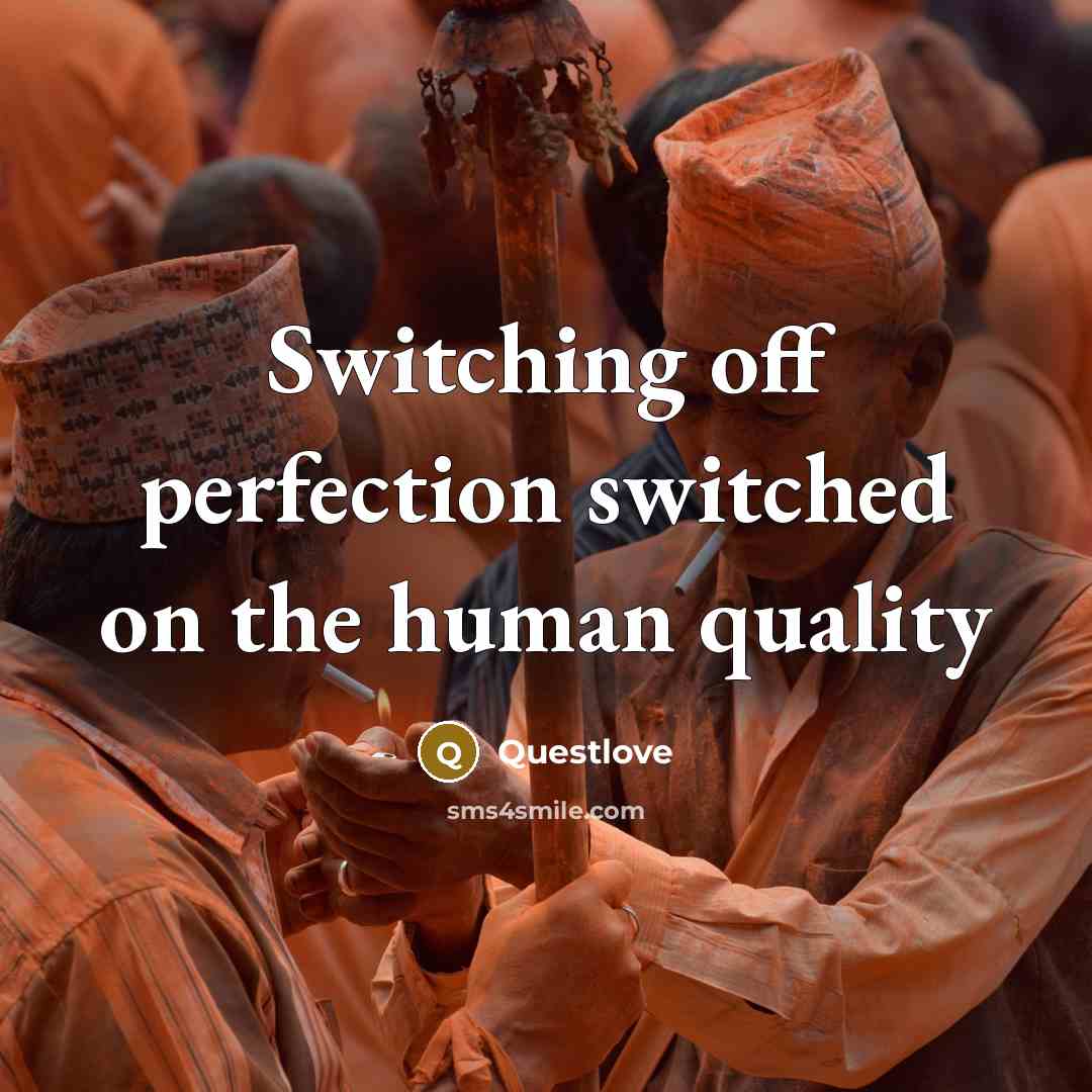 “Switching off perfection switched on the human quality…” quote by Questlove