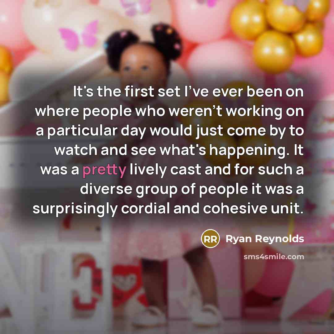 “It's the first set I've ever been on where people…” quote by Ryan Reynolds