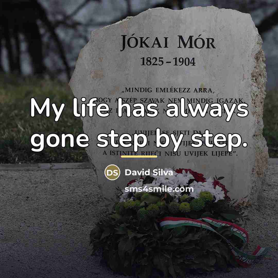 “My life has always gone step by step.…” quote by David Silva