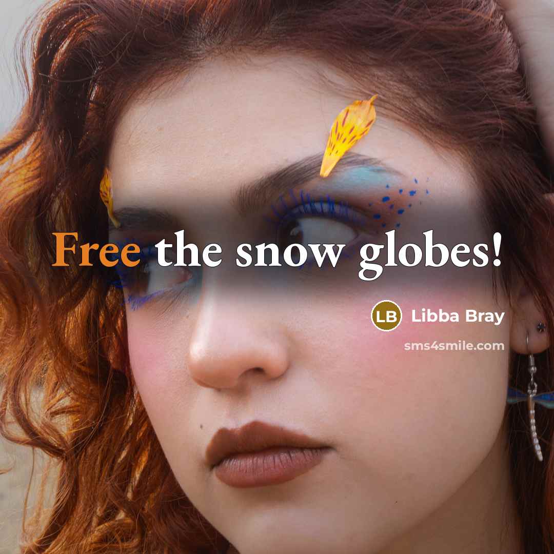 “Free the snow globes!” quote by Libba Bray