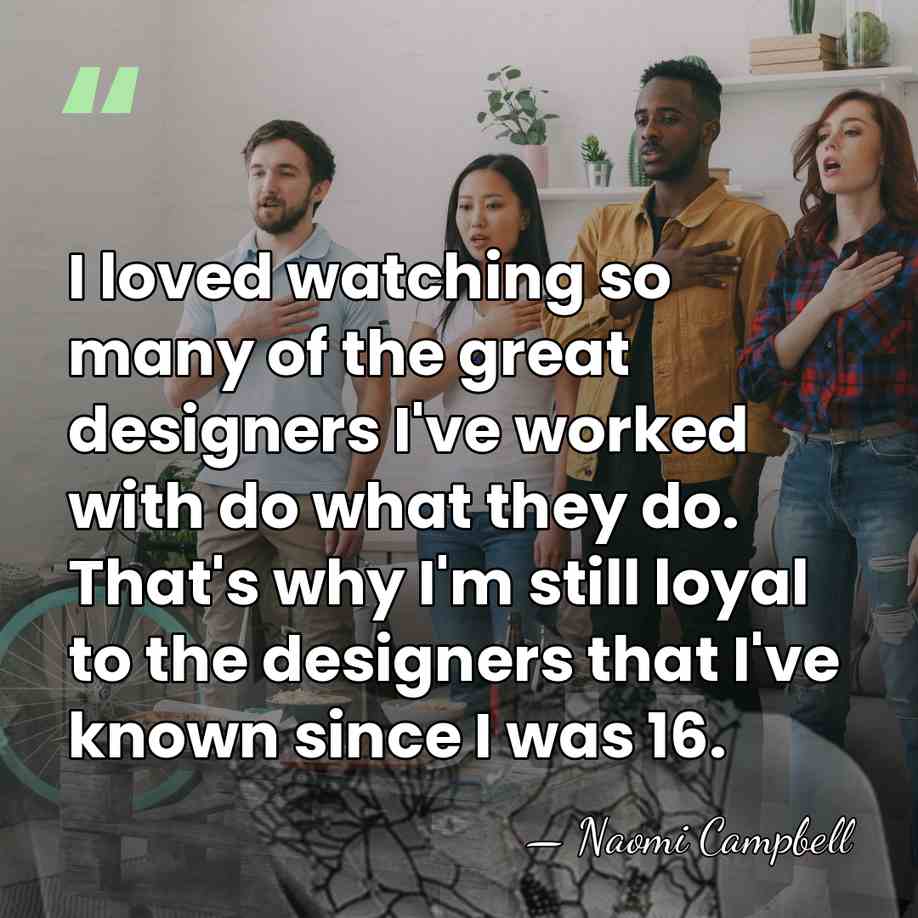 I loved watching so many of the great designers I've worked with&hellip; - Naomi Campbell