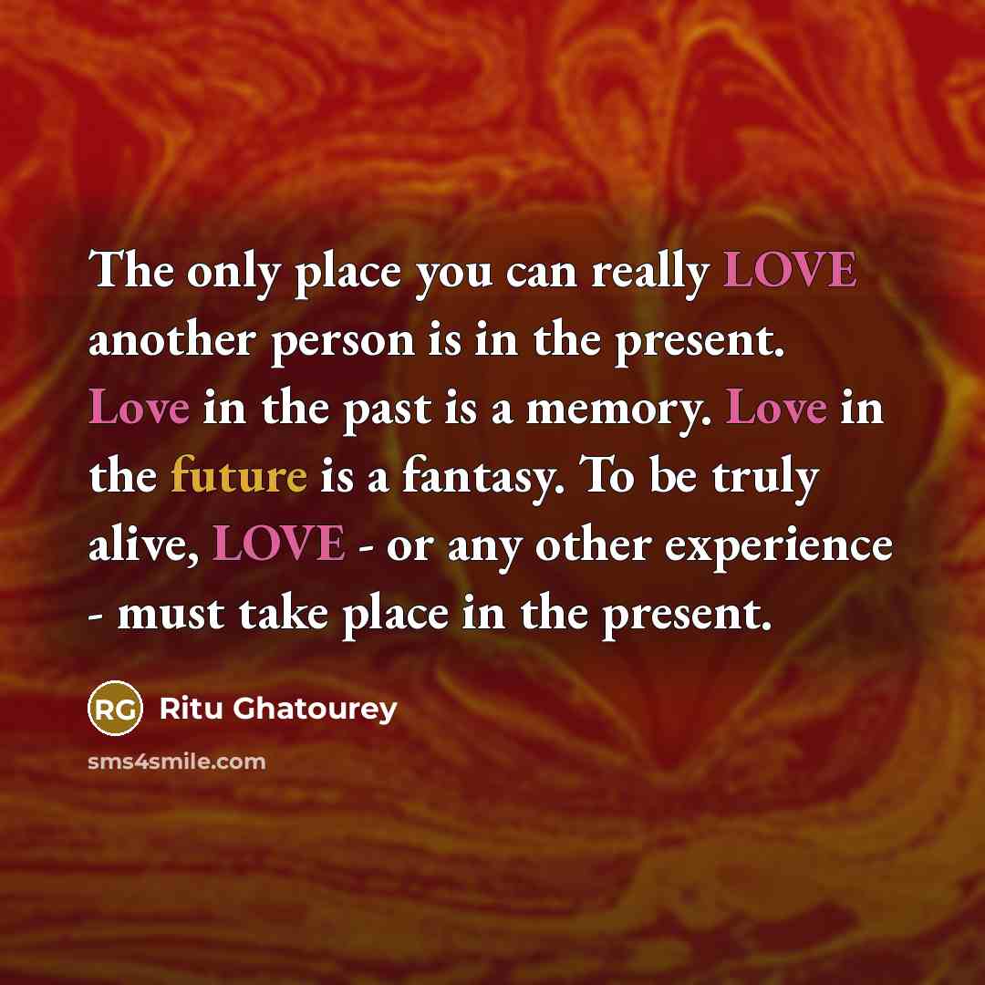 “The only place you can really LOVE another person is…” quote by Ritu Ghatourey