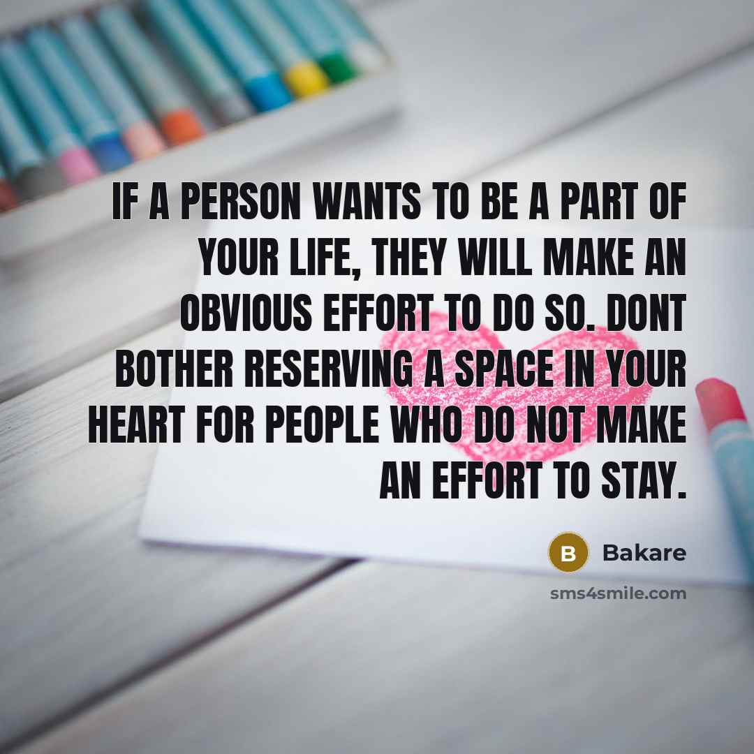 “If a person wants to be a part of your…” quote by Bakare