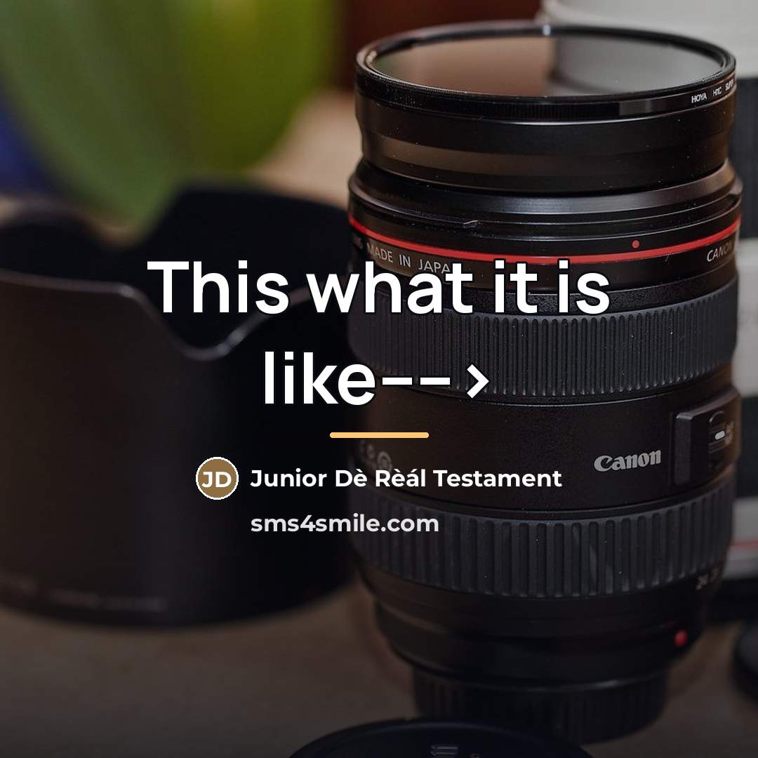 “This what it is like---->…” quote by Junior Dè Rèál Testament