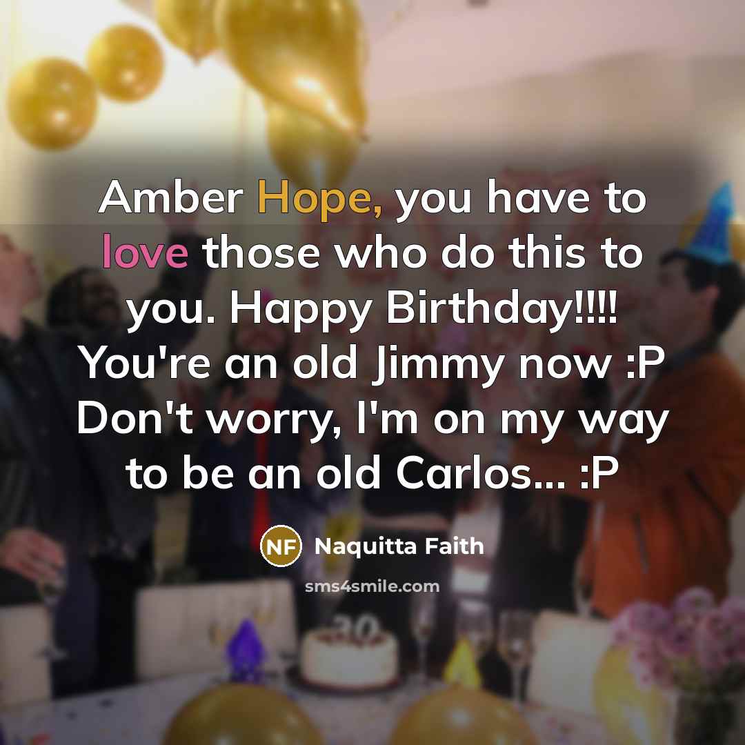 “Amber Hope, you have to love those who do this…” quote by Naquitta Faith