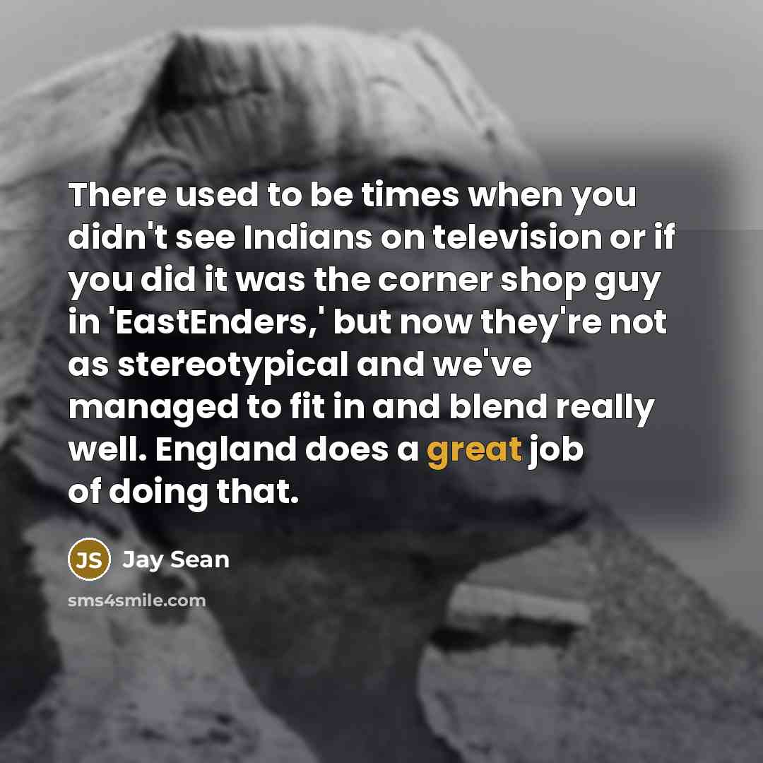 “There used to be times when you didn't see Indians…” quote by Jay Sean