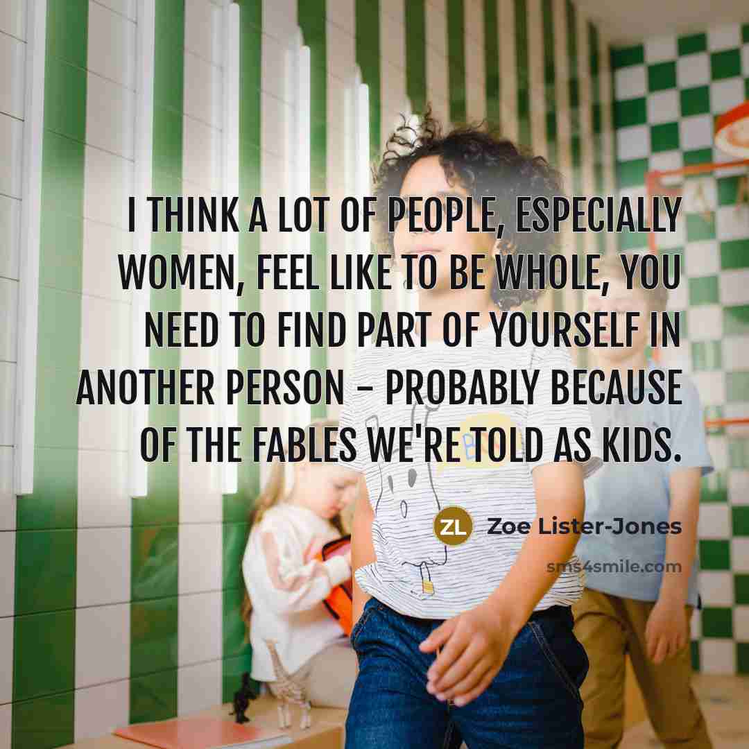 “I think a lot of people, especially women, feel like…” quote by Zoe Lister-Jones