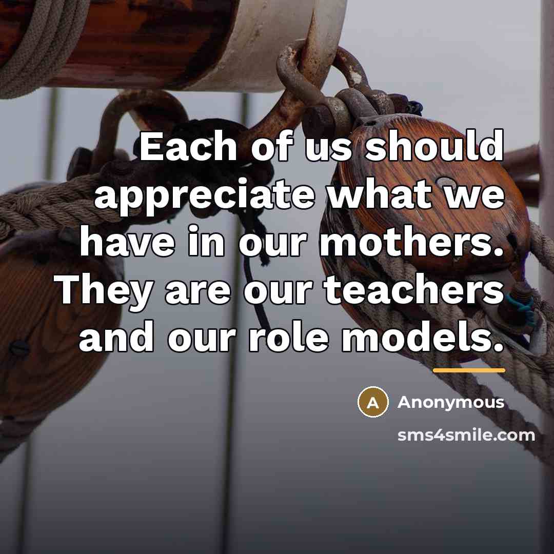 “Each of us should appreciate what we have in our…” quote by Anonymous