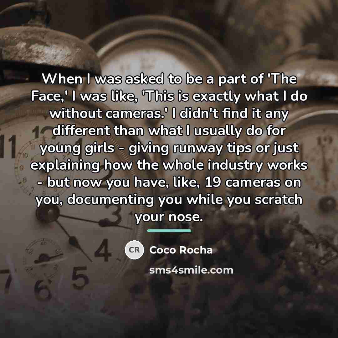 “When I was asked to be a part of 'The…” quote by Coco Rocha