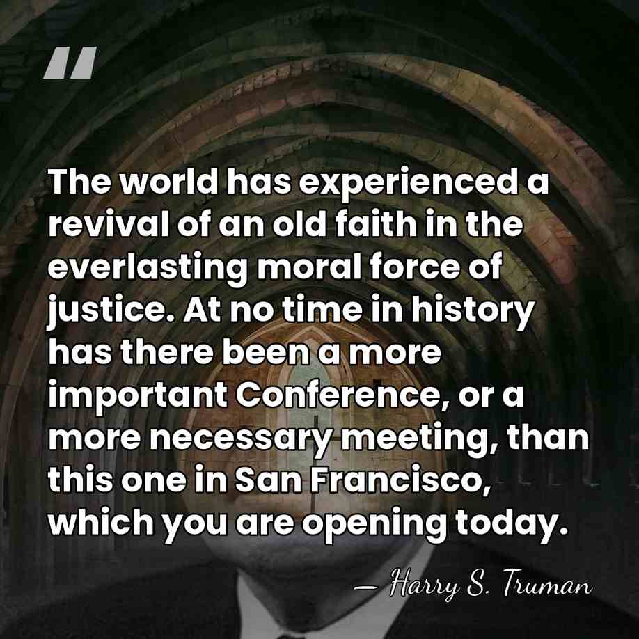 The world has experienced a revival of an old faith in the&hellip; - Harry S. Truman