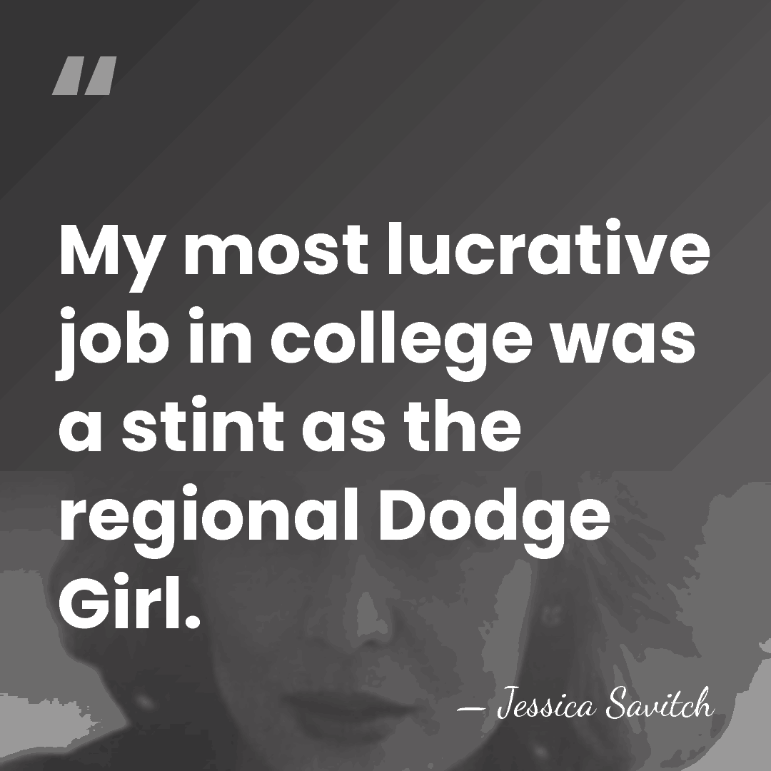 My most lucrative job in college was a stint as the regional&hellip; - Jessica Savitch