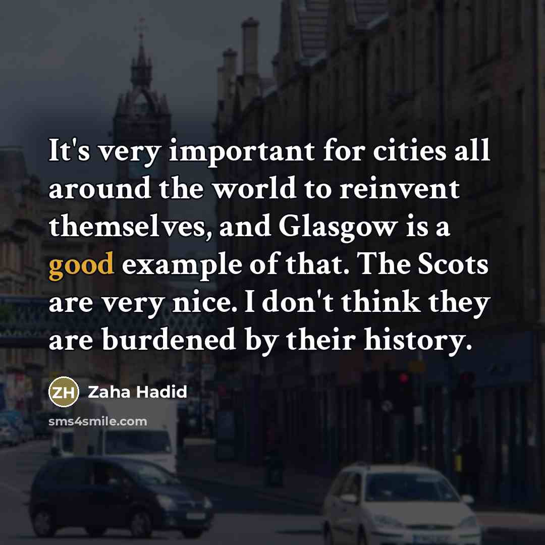 “It's very important for cities all around the world to…” quote by Zaha Hadid