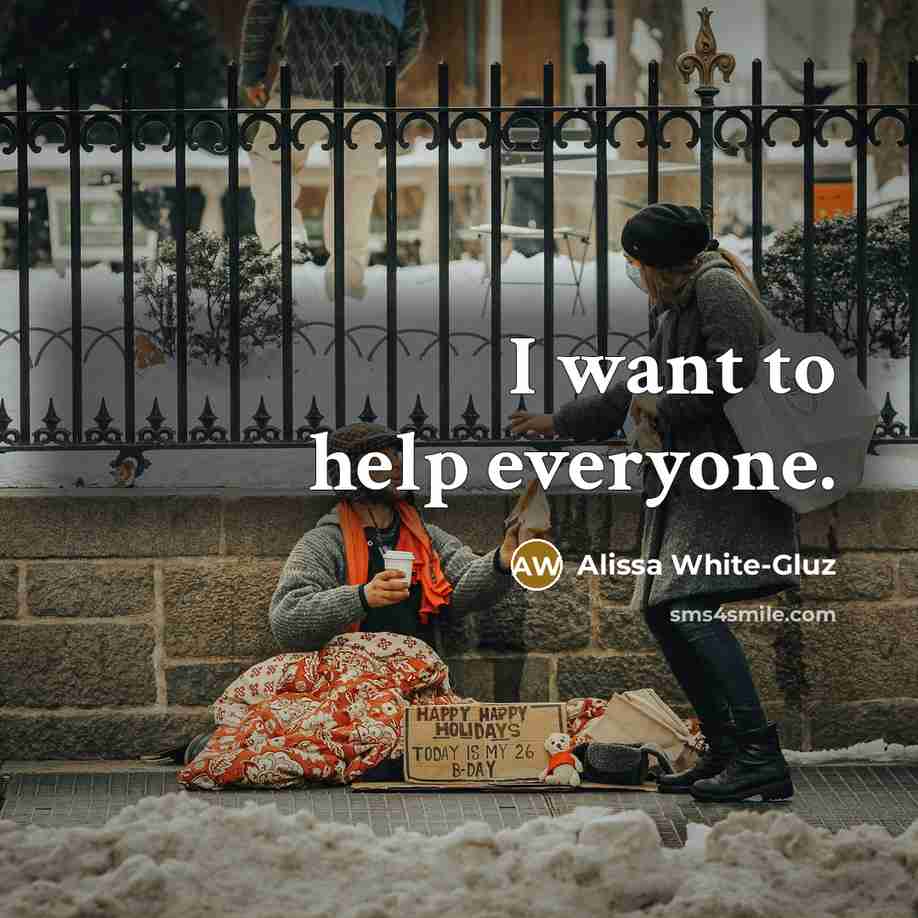 “I want to help everyone.…” quote by Alissa White-Gluz