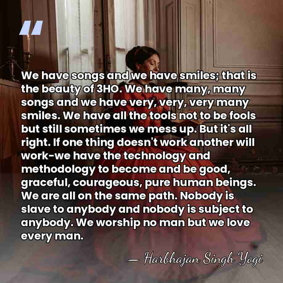 We have songs and we have smiles; that is the beauty of&hellip; - Harbhajan Singh Yogi
