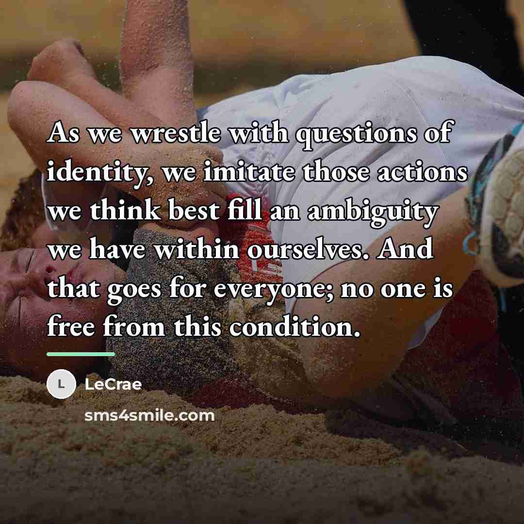 “As we wrestle with questions of identity, we imitate those…” quote by Lecrae