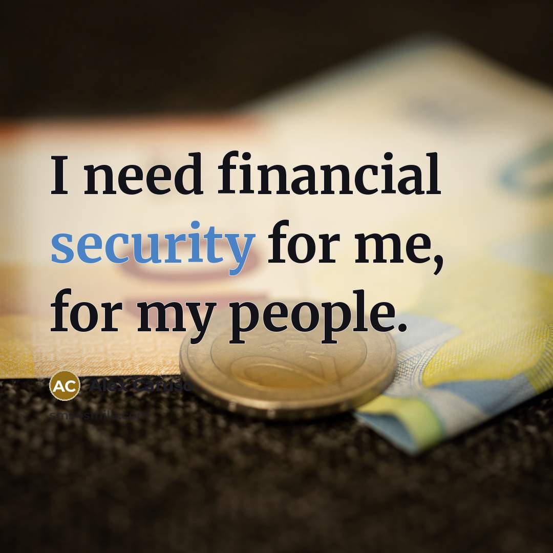 “I need financial security for me, for my people.…” quote by Alex Caruso