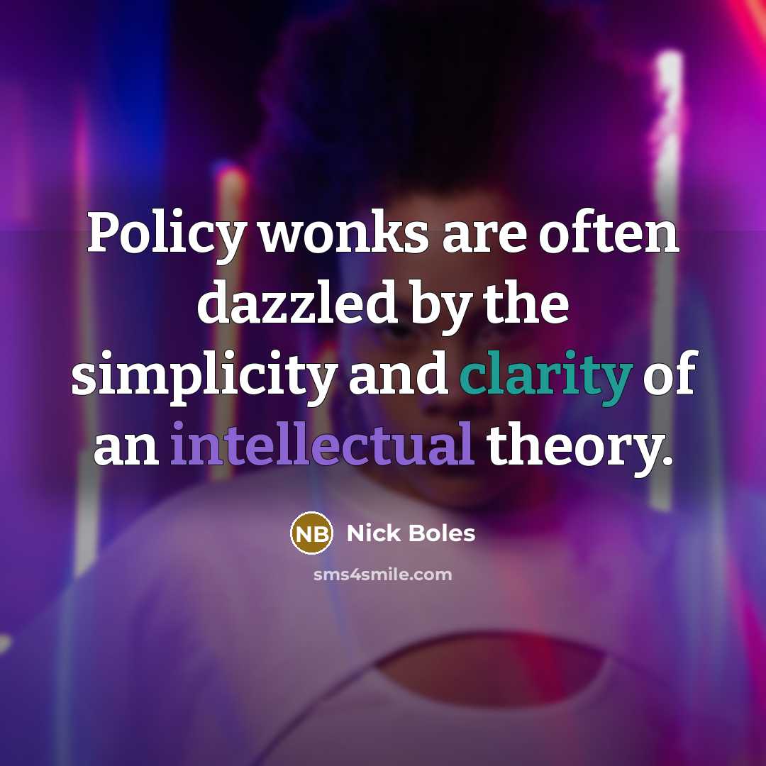 “Policy wonks are often dazzled by the simplicity and clarity…” quote by Nick Boles