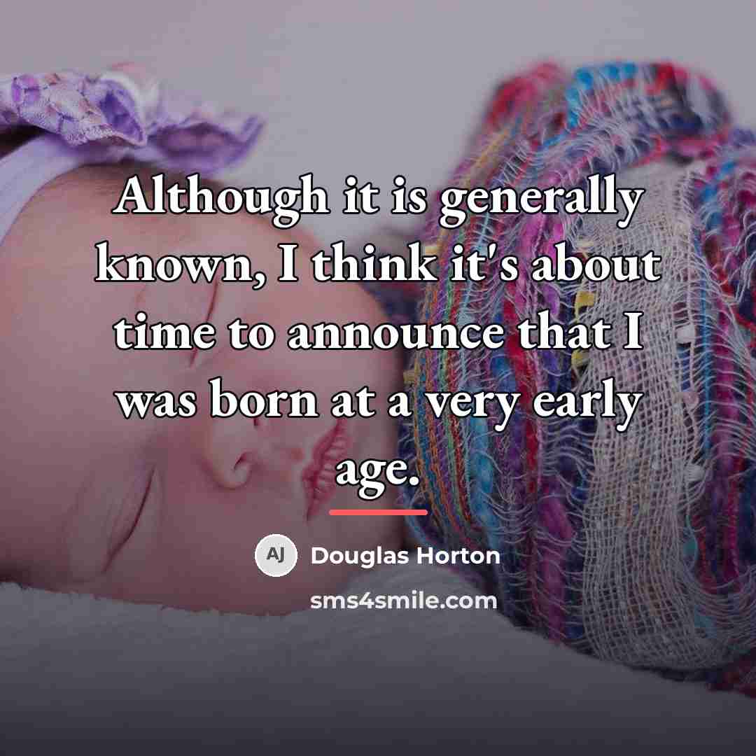 “Although it is generally known, I think it's about time…” quote by Douglas Horton