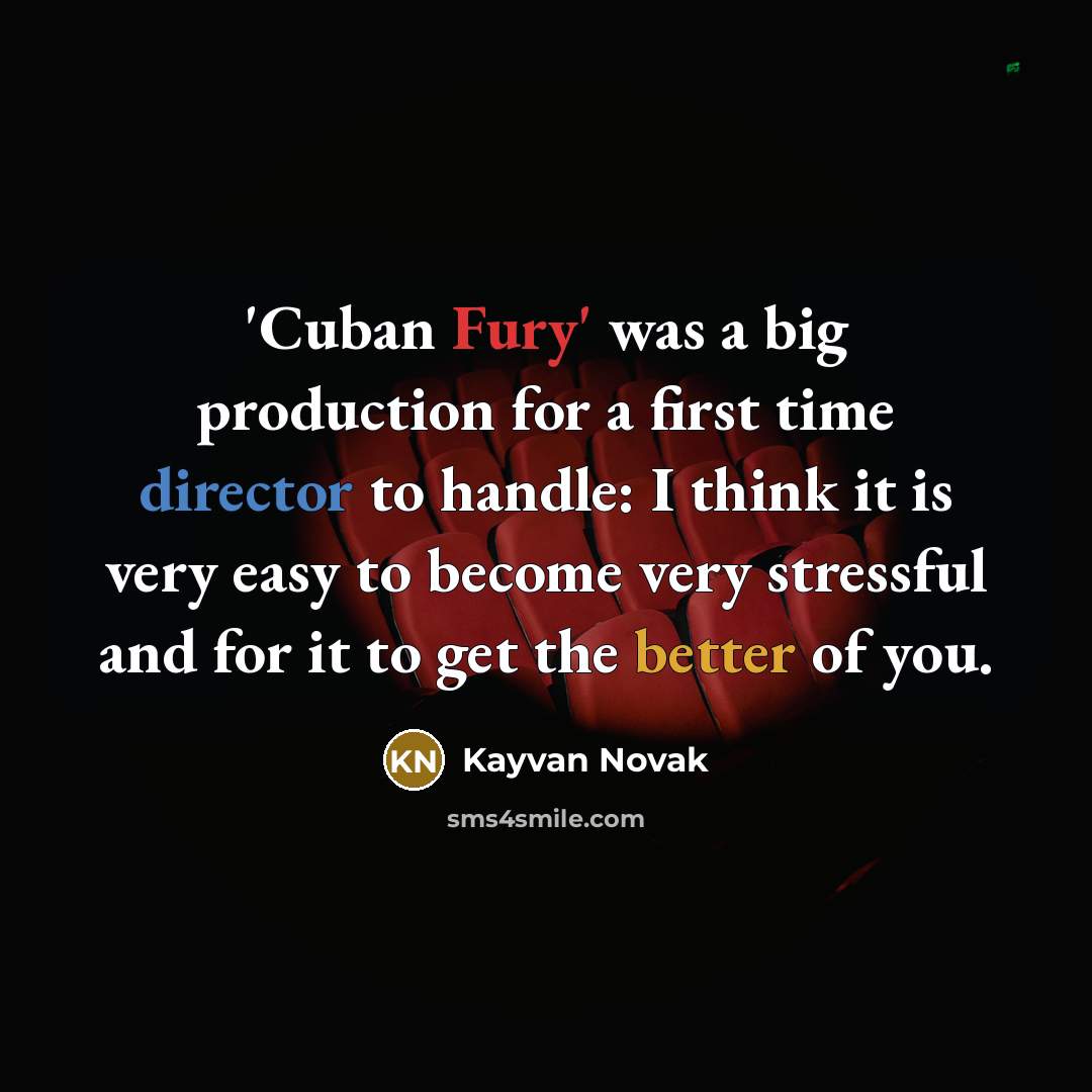“'Cuban Fury' was a big production for a first time…” quote by Kayvan Novak