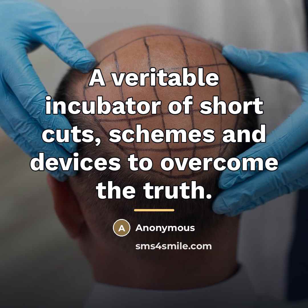 “A veritable incubator of short cuts, schemes and devices to…” quote by Anonymous