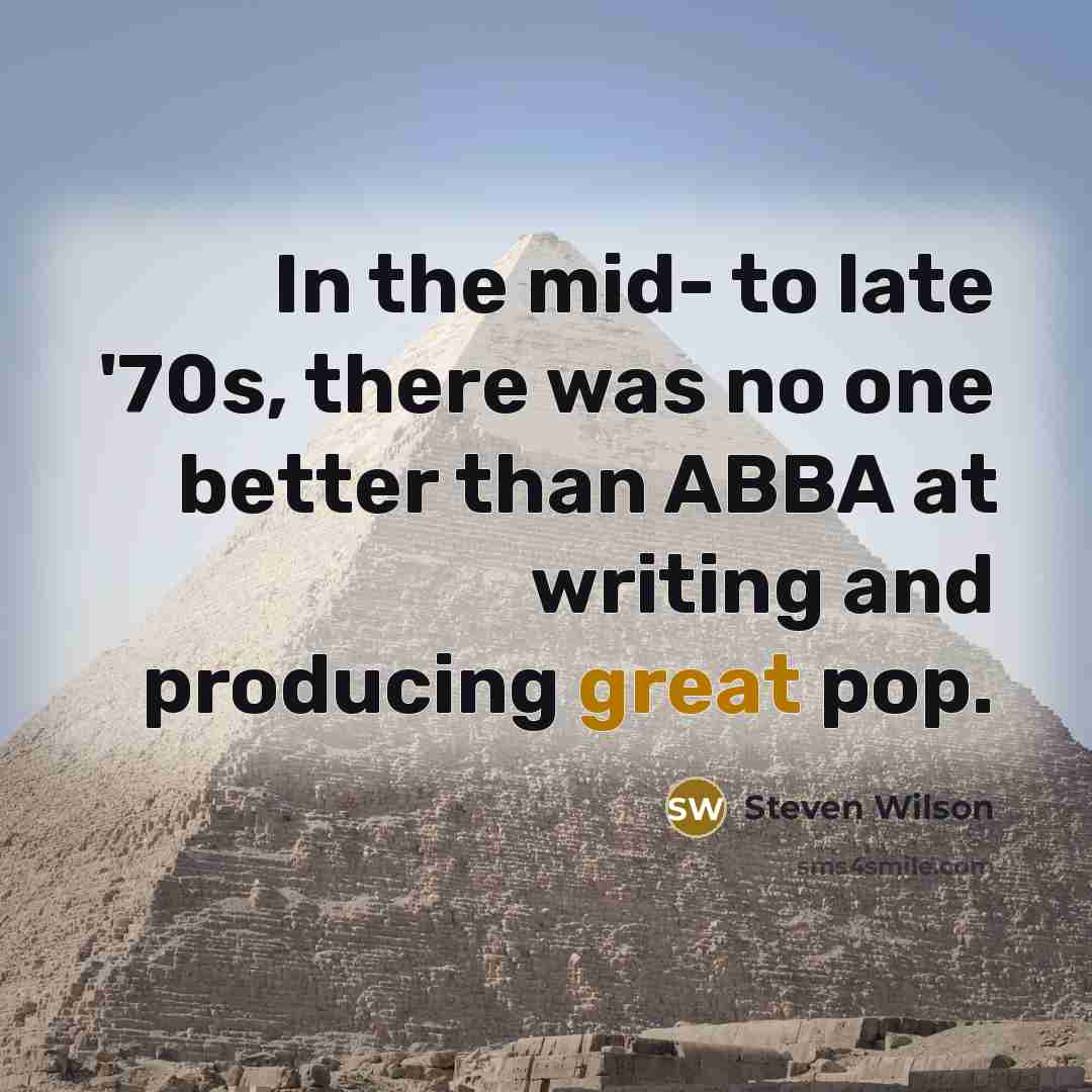 “In the mid- to late '70s, there was no one…” quote by Steven Wilson
