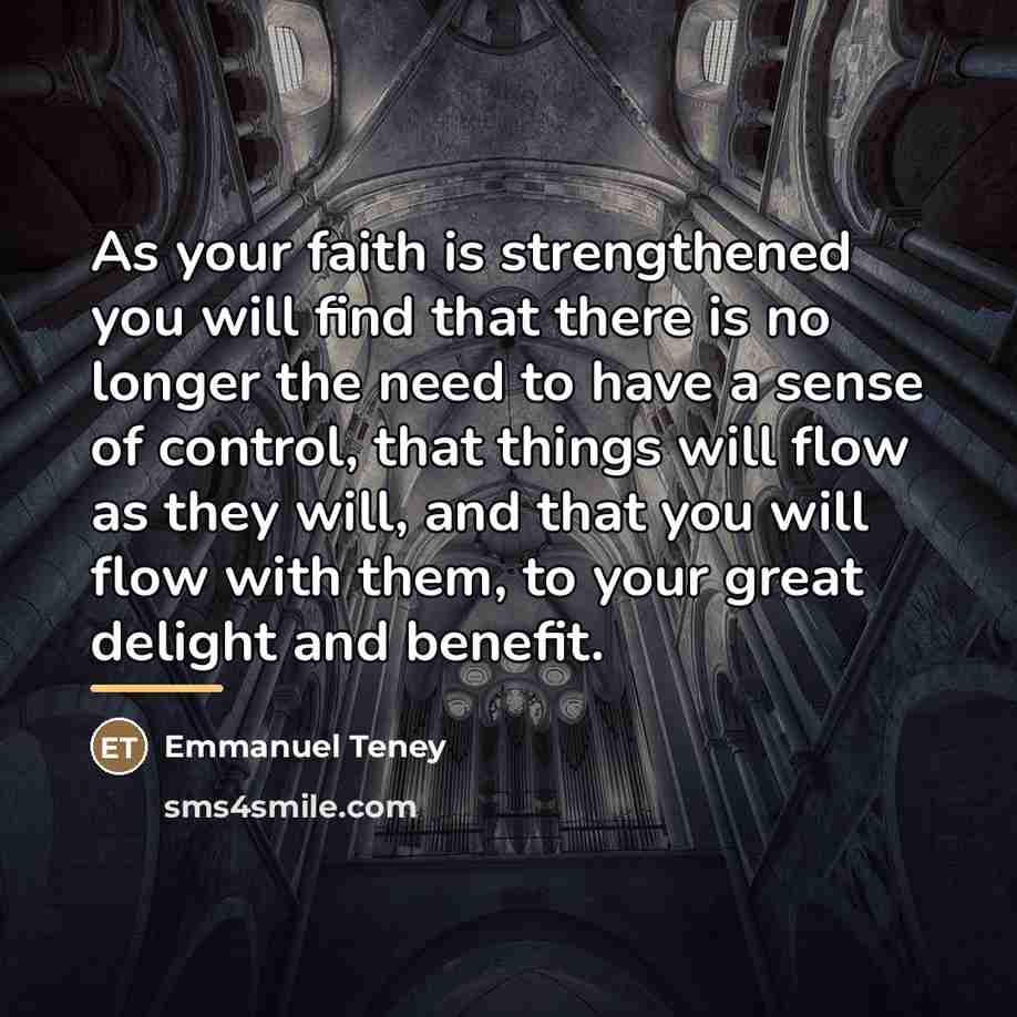 “As your faith is strengthened you will find that there…” quote by Wingate Paine