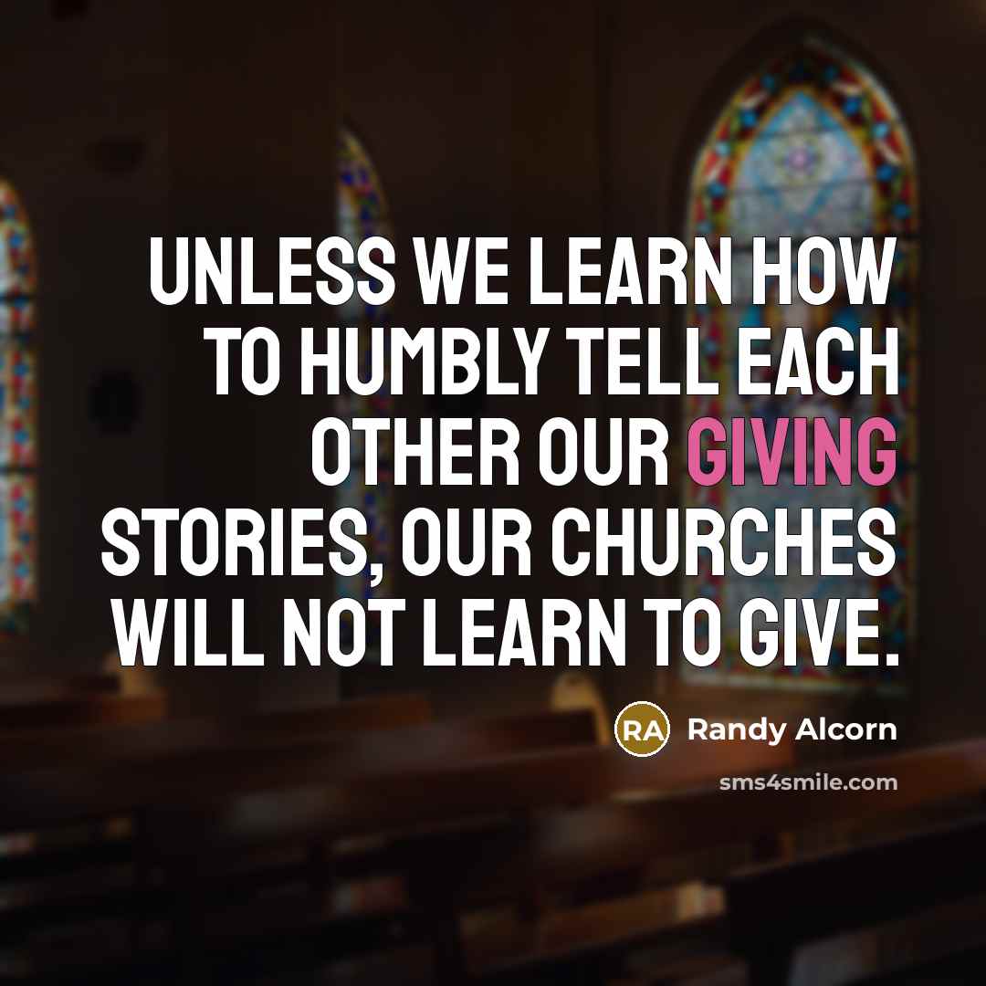 “Unless we learn how to humbly tell each other our…” quote by Randy Alcorn