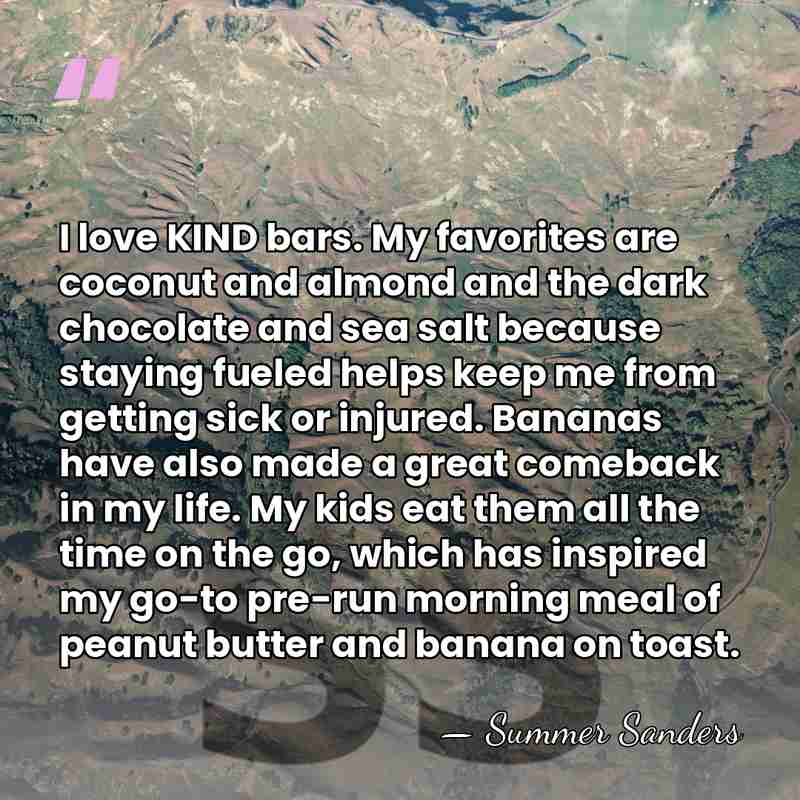I love KIND bars. My favorites are coconut and almond and the&hellip; - Summer Sanders