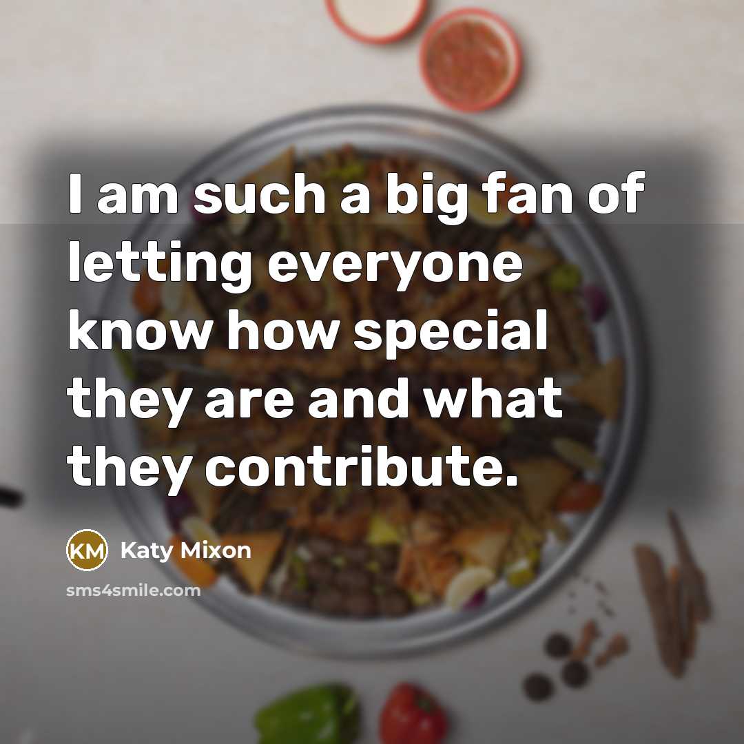 “I am such a big fan of letting everyone know…” quote by Katy Mixon