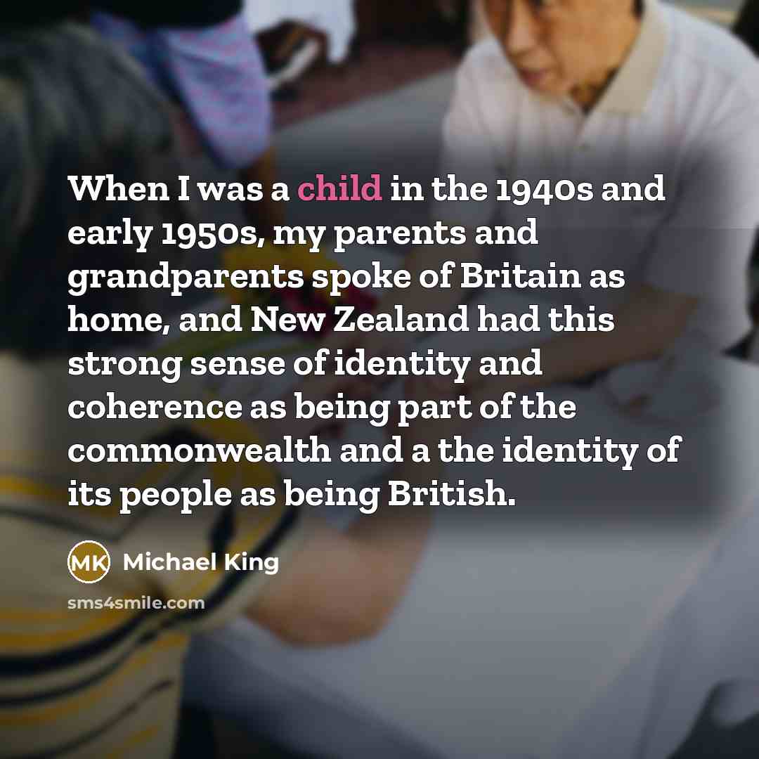 “When I was a child in the 1940s and early…” quote by Michael King