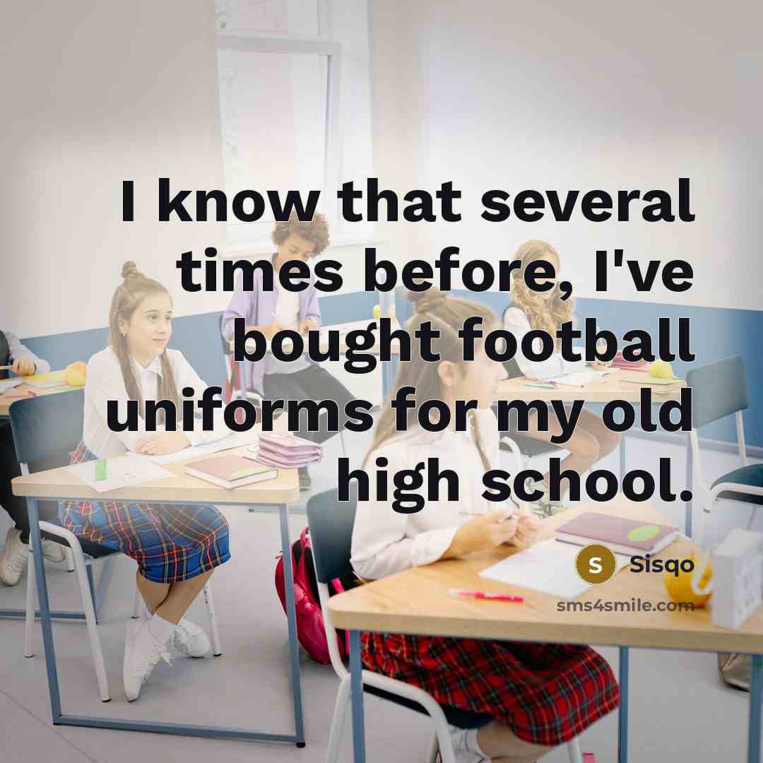“I know that several times before, I've bought football uniforms…” quote by Sisqo