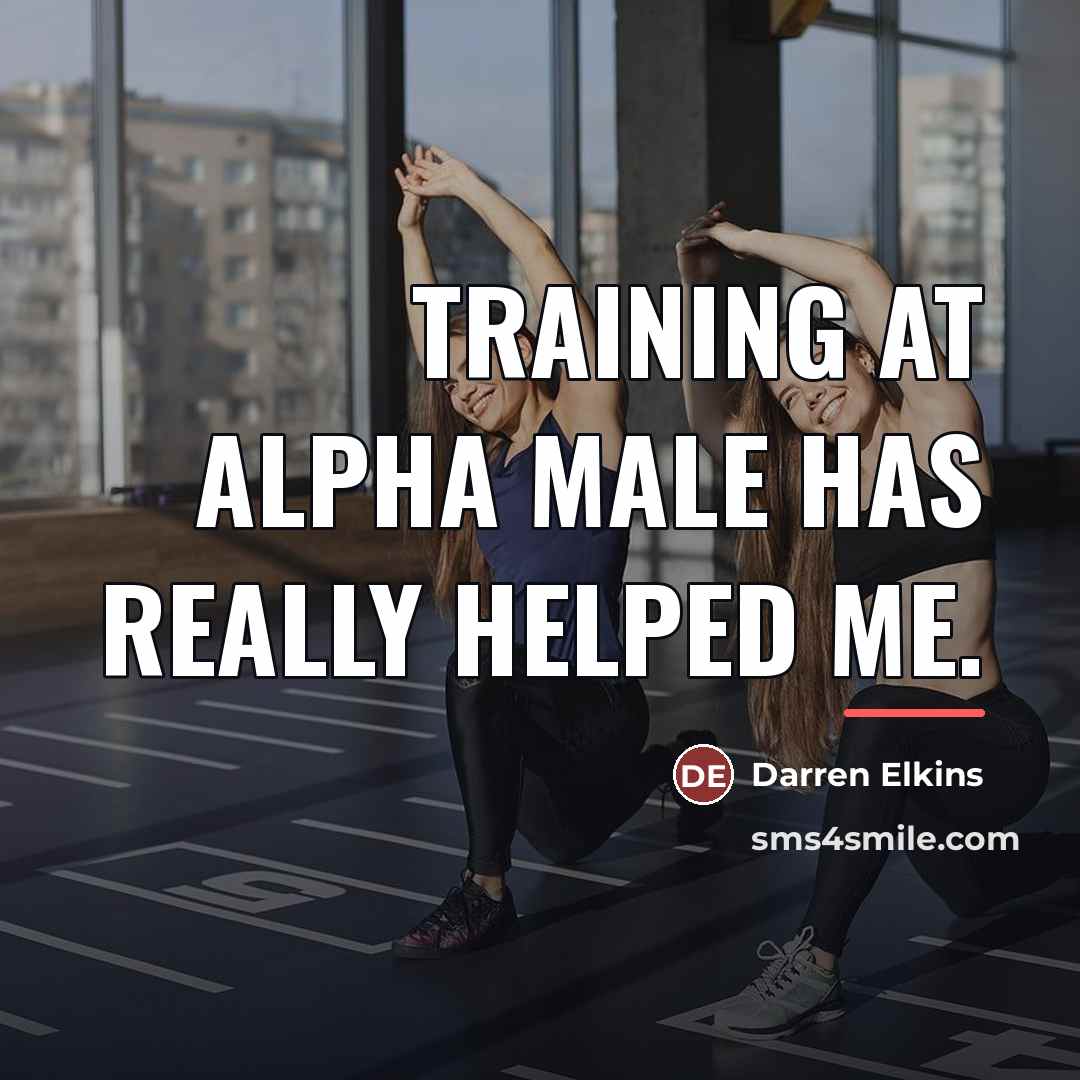 “Training at Alpha Male has really helped me.…” quote by Darren Elkins