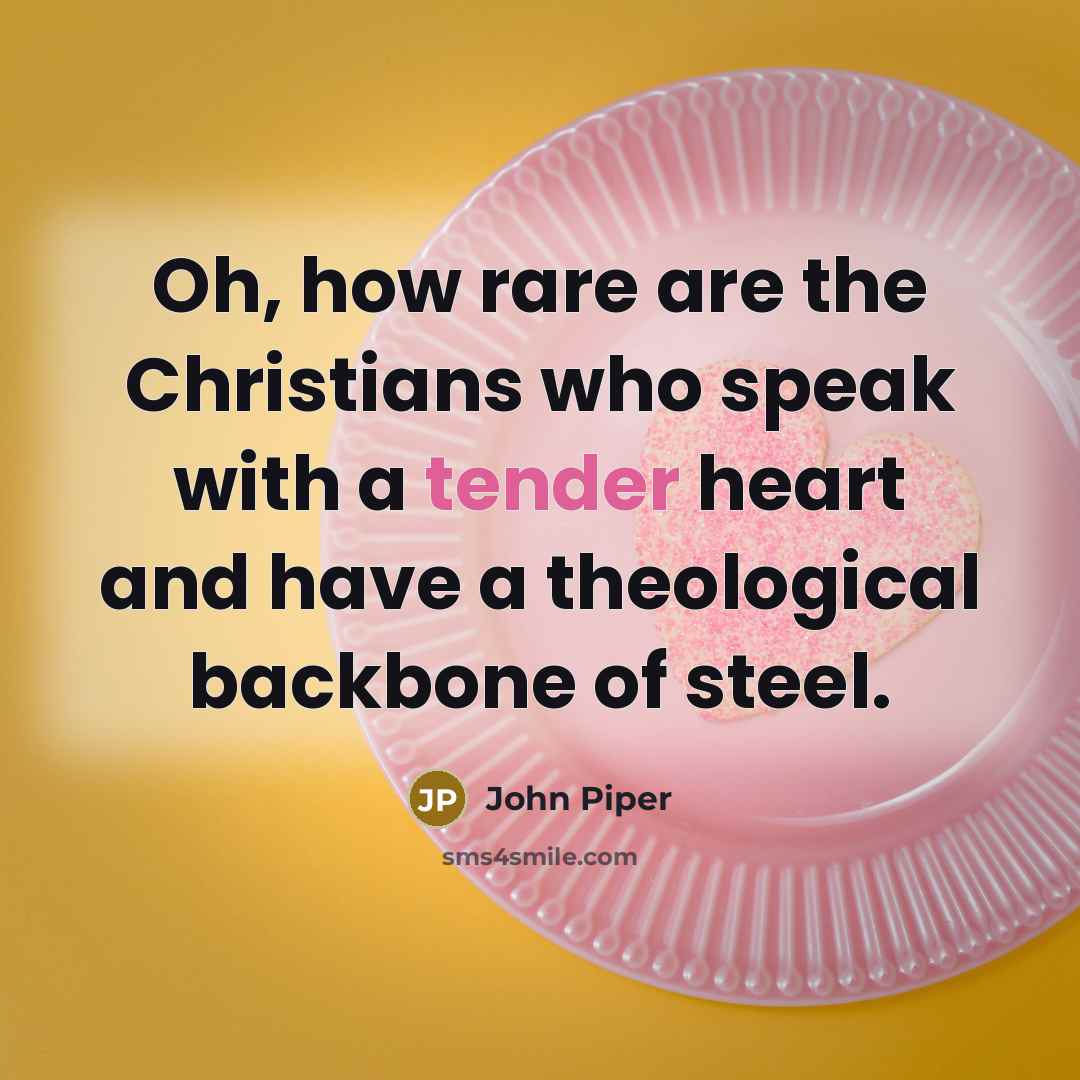 “Oh, how rare are the Christians who speak with a…” quote by John Piper