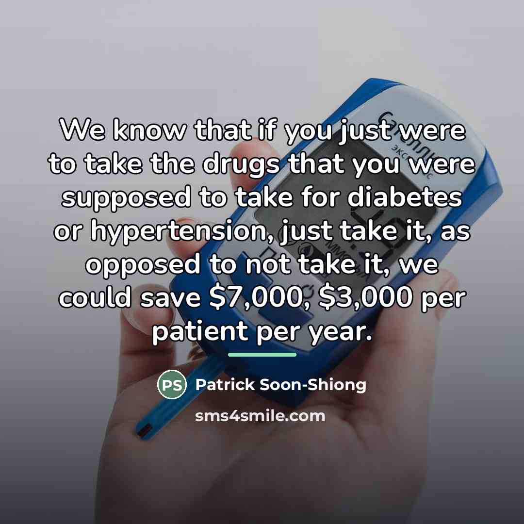 “We know that if you just were to take the…” quote by Patrick Soon-Shiong