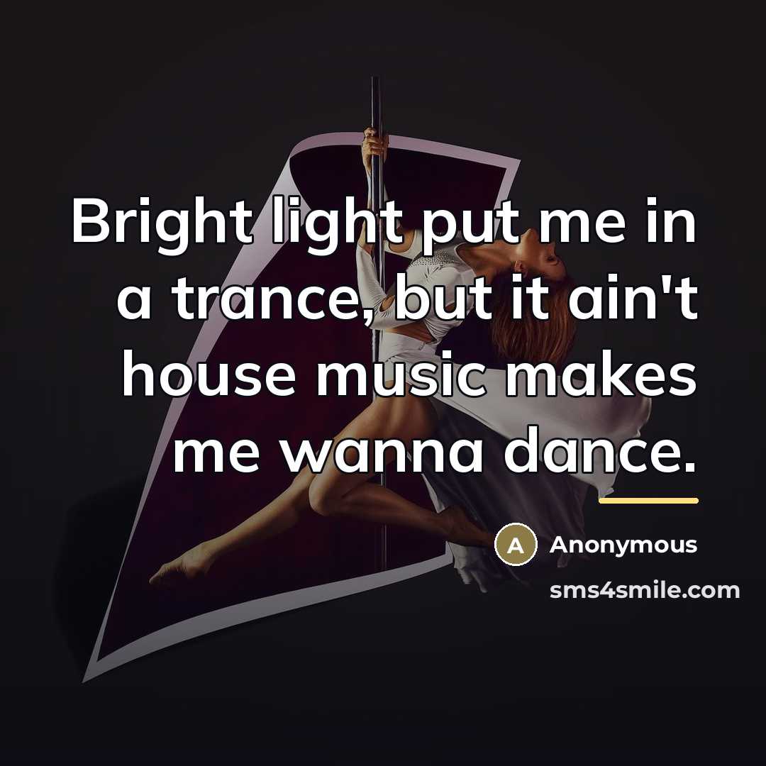 “Bright light put me in a trance, but it ain't…” quote by Anonymous
