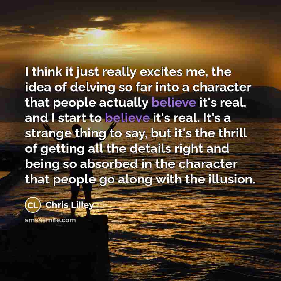 “I think it just really excites me, the idea of…” quote by Chris Lilley