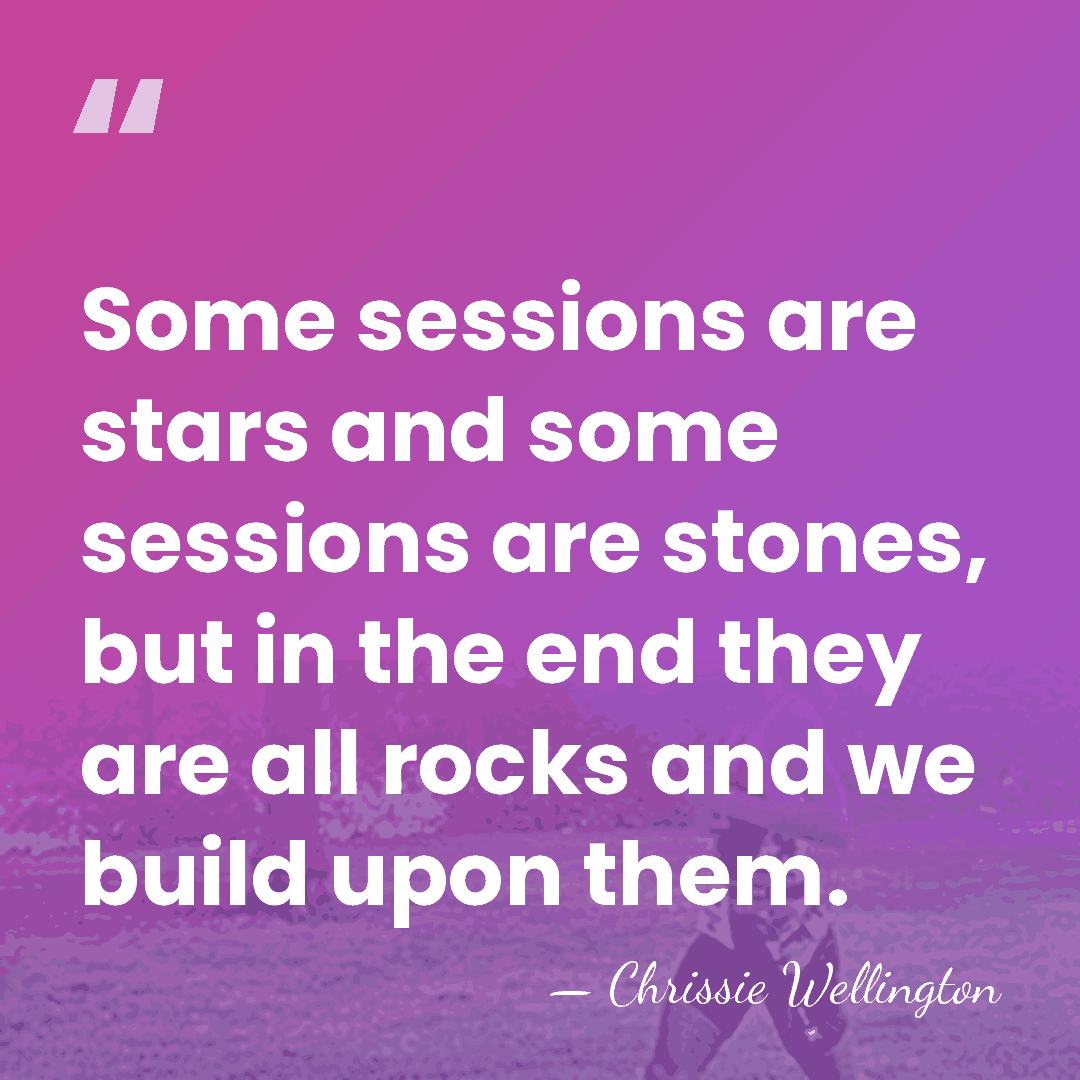 Some sessions are stars and some sessions are stones, but in the&hellip; - Chrissie Wellington
