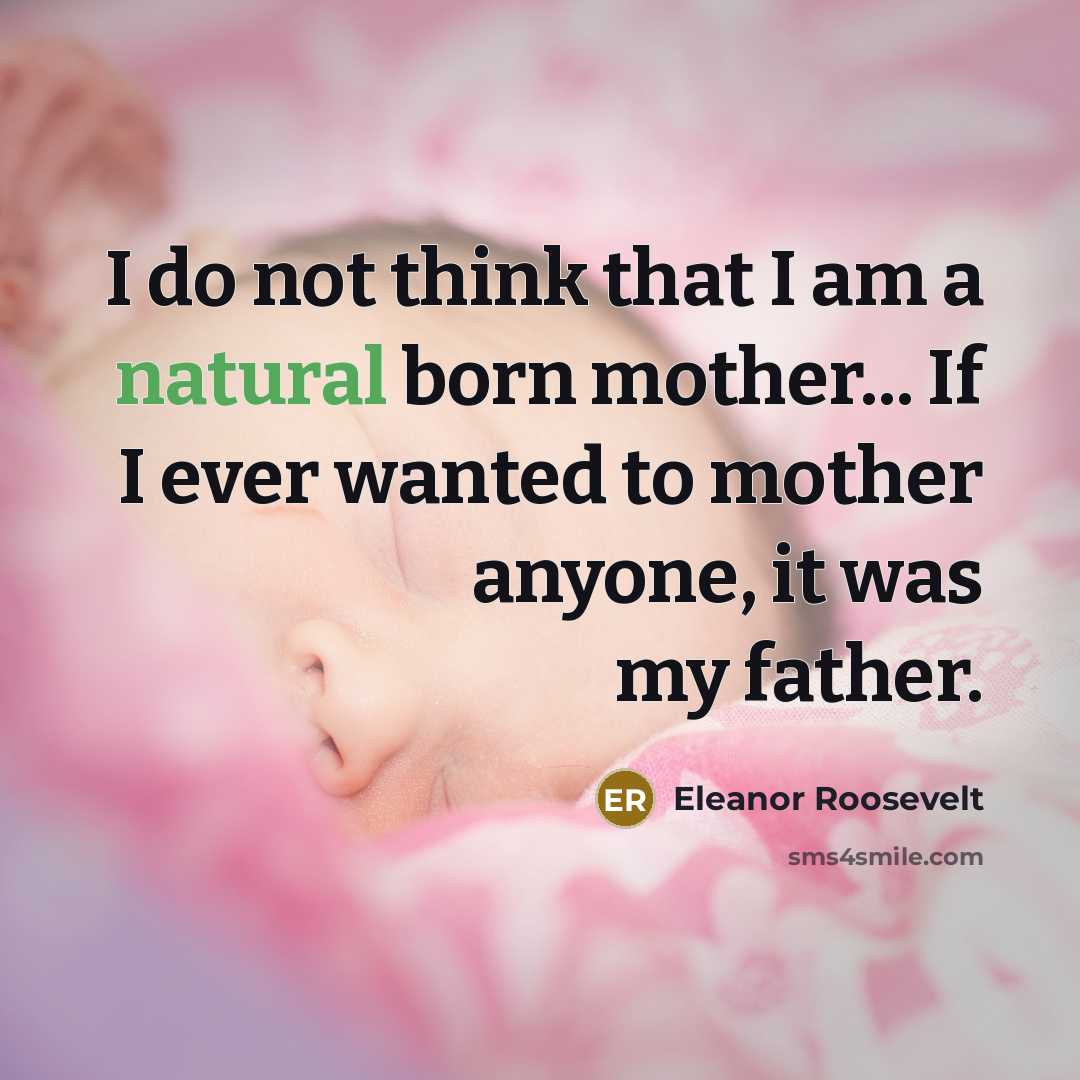“I do not think that I am a natural born…” quote by Eleanor Roosevelt